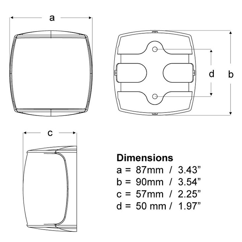 Hella Marine NaviLED PRO Port Navigation Light, White image number 2